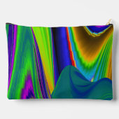 サマーレインボー、抽象芸術3Dレインボワート アクセサリーポーチ (裏面)