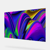 サマーレインボー、抽象芸術3Dレインボワート アクリルサイン (傾斜)