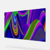 サマーレインボー、抽象芸術3Dレインボワート アクリルサイン (傾斜)