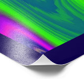 サマーレインボー、抽象芸術3Dレインボワート フォトプリント (角)