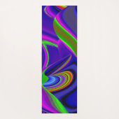 サマーレインボー、抽象芸術3Dレインボワート ヨガマット (裏面)