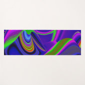 サマーレインボー、抽象芸術3Dレインボワート ヨガマット (正面(横))