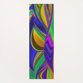 サマーレインボー、抽象芸術3Dレインボワート ヨガマット (正面)