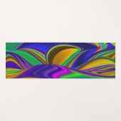サマーレインボー、抽象芸術3Dレインボワート ヨガマット (正面(横))