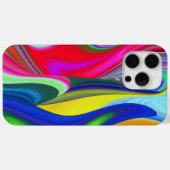 サマーレインボー、抽象芸術3Dレインボワート Case-Mate iPhoneケース (裏面 (横))