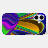 サマーレインボー、抽象芸術3Dレインボワート Case-Mate iPhoneケース (裏面 (横))