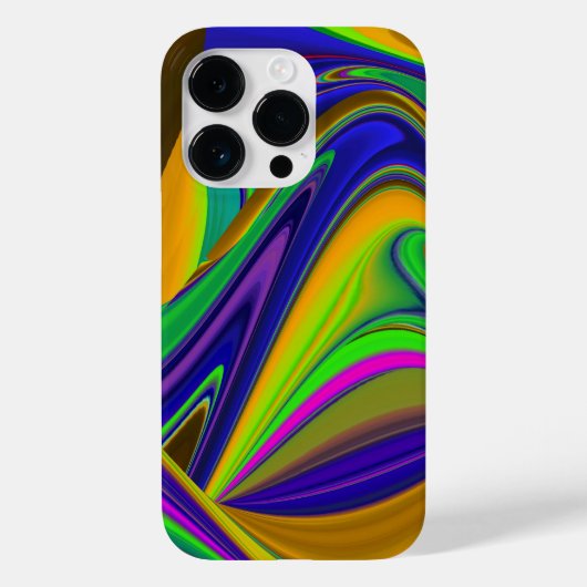 サマーレインボー、抽象芸術3Dレインボワート Case-Mate iPhoneケース (裏面)