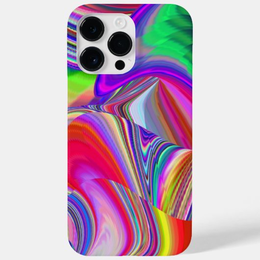 サマーレインボー、抽象芸術3Dレインボワート Case-Mate iPhoneケース (裏面)