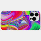 サマーレインボー、抽象芸術3Dレインボワート Case-Mate iPhoneケース (裏面 (横))