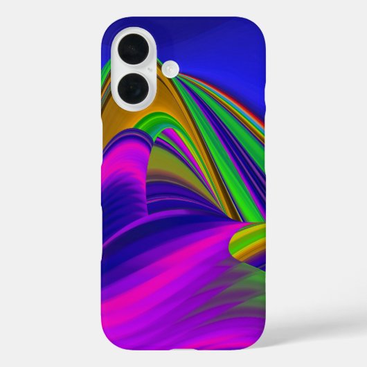 サマーレインボー、抽象芸術3Dレインボワート Case-Mate iPhoneケース (裏面)
