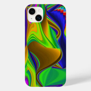 サマーレインボー、抽象芸術3Dレインボワート Case-Mate iPhone 14 PLUSケース