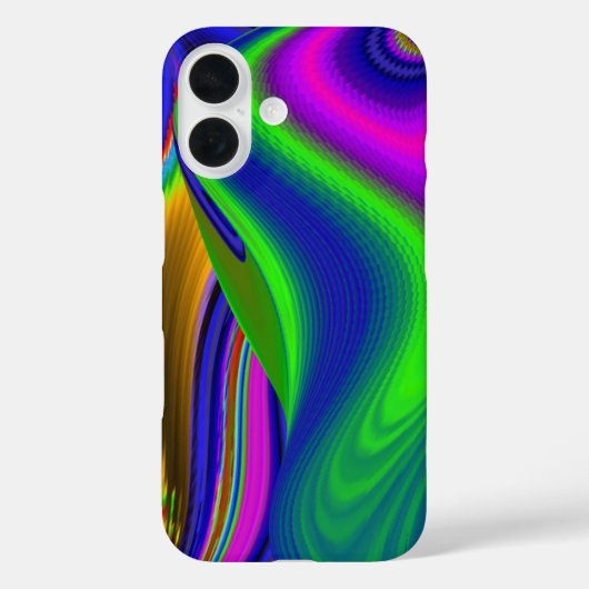 サマーレインボー、抽象芸術3Dレインボワート Case-Mate iPhoneケース (裏面)