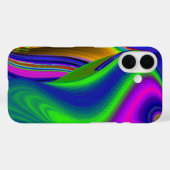 サマーレインボー、抽象芸術3Dレインボワート Case-Mate iPhoneケース (裏面 (横))