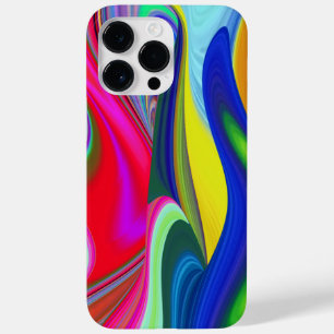 サマーレインボー、抽象芸術3Dレインボワート Case-Mate iPhone 14 PRO MAXケース