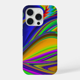 サマーレインボー、抽象芸術3Dレインボワート iPhone 15 PROケース