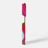 サマーレインボー、抽象芸術3Dレインボワート iPhoneケース (右側面)