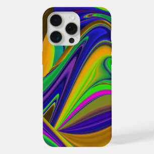 サマーレインボー、抽象芸術3Dレインボワート iPhone 15 PRO MAXケース