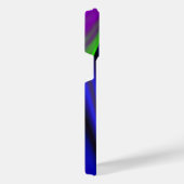 サマーレインボー、抽象芸術3Dレインボワート iPhoneケース (右側面)