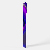 サマーレインボー、抽象芸術3Dレインボワート iPhoneケース (右側面)