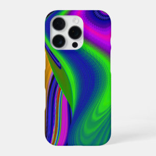 サマーレインボー、抽象芸術3Dレインボワート iPhone 16 PROケース