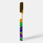 サマーレインボー、抽象芸術3Dレインボワート iPhoneケース (右側面)