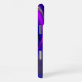 サマーレインボー、抽象芸術3Dレインボワート iPhoneケース (右側面)