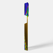 サマーレインボー、抽象芸術3Dレインボワート iPhoneケース (右側面)