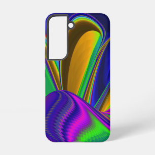 サマーレインボー、抽象芸術3Dレインボワート SAMSUNG GALAXY S22ケース