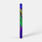 サマーレインボー、抽象芸術3Dレインボワート SAMSUNG GALAXYケース (右側面)
