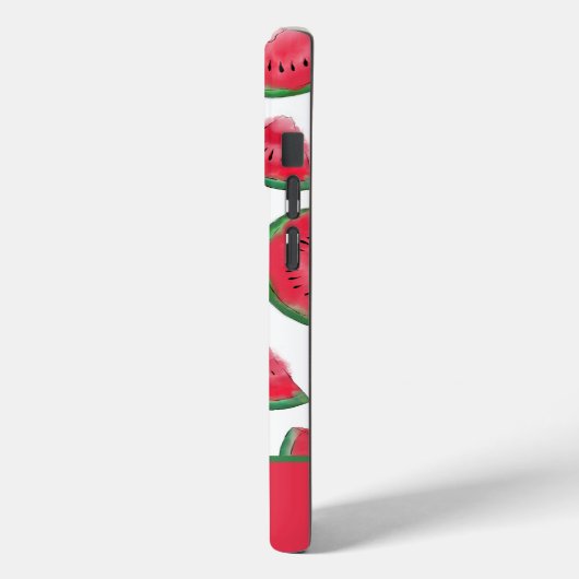 サマーレッドグリーンスイカの水の色パターン Case-Mate iPhoneケース (裏面 / 左)