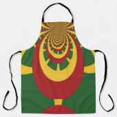 サマーレッドゴールデングリーンワンラブカラー エプロン (正面)