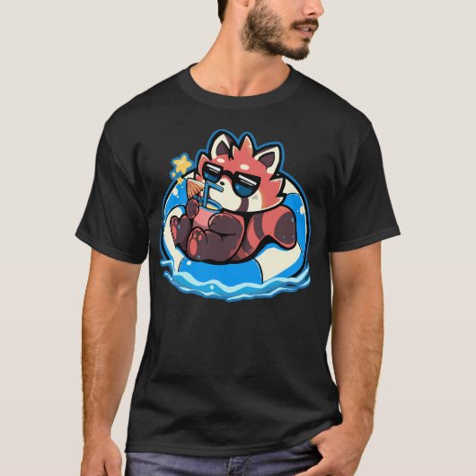 サマーレッドパンダ Tシャツ (正面)