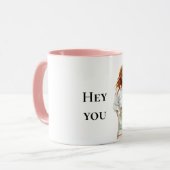 サマーレッドヘアレディーヘイyou引用文 マグカップ (正面左)