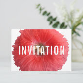 サマーレッドホリホック（新） 招待状 (スタンド正面)