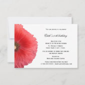 サマーレッドホリホック（新） 招待状 (裏面)