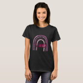 サマーレディースパープルブラックボホ Tシャツ (正面フル)