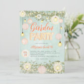 サマーレトロお洒落ガーデンパーティースウィート16 招待状 (スタンド正面)