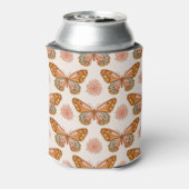 サマーレトロバタフライプリントクーラーボックス 缶クーラー (缶裏面)