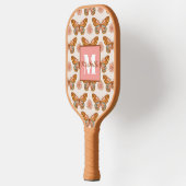 サマーレトロ蝶 |モノグラム ピックルボールラケット (左)