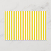 サマーレモネードブライダルシャワーサンキュー エンクロージャーカード (裏面)