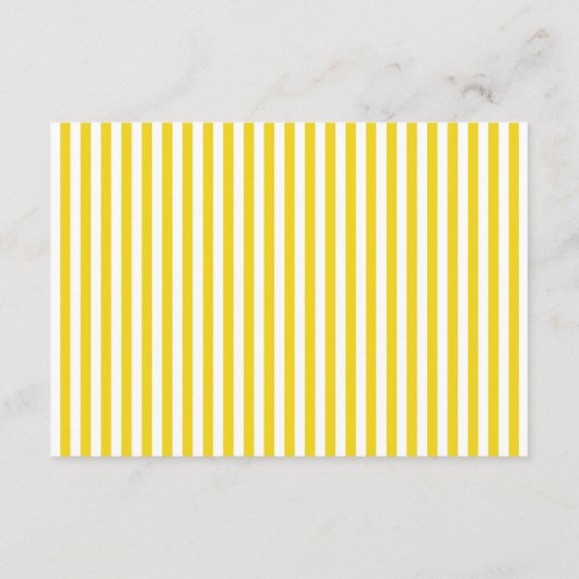 サマーレモネードブライダルシャワーサンキュー エンクロージャーカード (裏面)