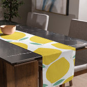 サマーレモパターン(の模様が)あるンカスタム背景色 ショートテーブルランナー