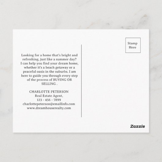 サマーレモンエテ実在ート ポストカード (裏面)