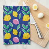 サマーレモンカラフル キッチンタオル (四つ折り)