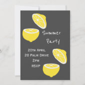 サマーレモンガーデンパーティーお祝い 招待状 (正面)