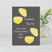 サマーレモンガーデンパーティーお祝い 招待状 (スタンド正面)