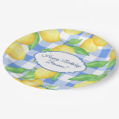 サマーレモンギンガム誕生日 ペーパープレート (アングル)