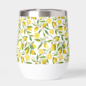 サマーレモンシトラスフラワーズモノグラムのイニシャル (背面)