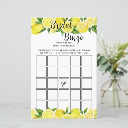 サマーレモンシトラスブライダルシャワービンゴパーティーゲーム (スタンド正面)