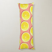 サマーレモンスライスパターン ボディピロー (裏面 (縦))
